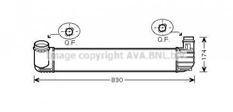 Интеркулер AVA AVA COOLING RTA4411