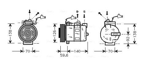 Компресор AVA COOLING SBAK054