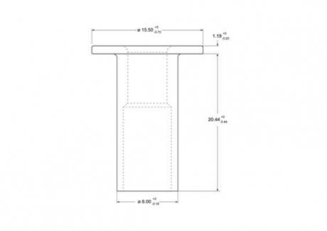 Комплект заклепок сталева трубчаста 8x20 BERAL 93060