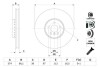 Диск тормозной передний левый вентилируемый 5 G30-38 16-, X5 G05 18-, X6 G06 18-, 3 G20-21 19- BMW 34116875283 (фото 1)