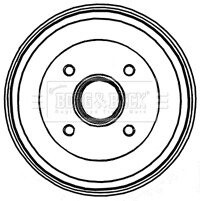 Гальмiвнi барабани BORG & BECK BBR7205