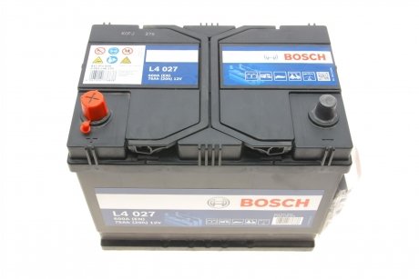 Акумуляторна батарея 75А BOSCH 0 092 L40 270 (фото 1)
