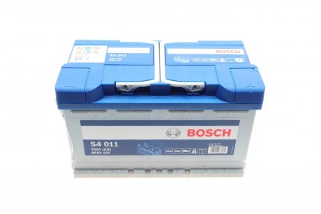 Акумулятор 12В/80Аг/740А/18,69кг BOSCH 0 092 S40 110