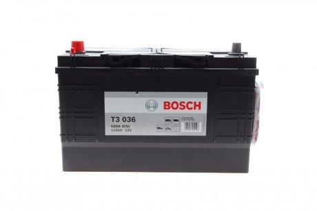 Акумулятор 12В/110Аг/680А/28,58кг BOSCH 0 092 T30 361