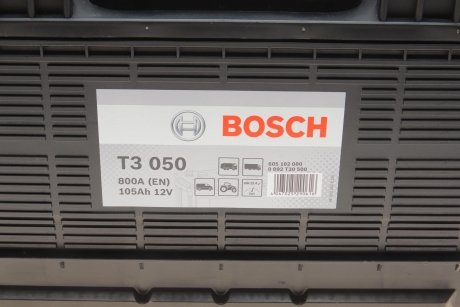 Акумуляторна батарея 105А BOSCH 0 092 T30 500