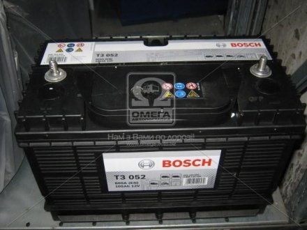 Акумулятор 12В/105Аг/800А/23,7кг BOSCH 0 092 T30 520