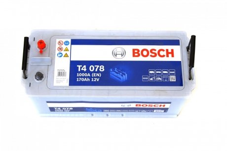 Акумулятор 12В/170Аг/1000А/44,2кг BOSCH 0 092 T40 780