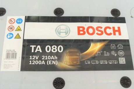 АКБ TA (AGM) 12В 210 А*ч 1200А BOSCH 0 092 TA0 800