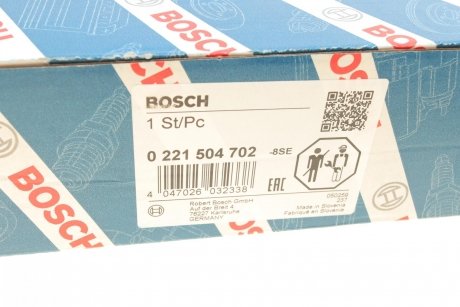 Котушка запалювання BOSCH 0 221 504 702