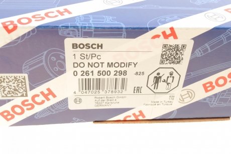 КЛАПАН УПОРСКУВАННЯ BOSCH 0 261 500 298