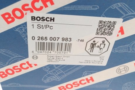 Датчик числа оборотів R BMW 7 F01 BOSCH 0 265 007 983