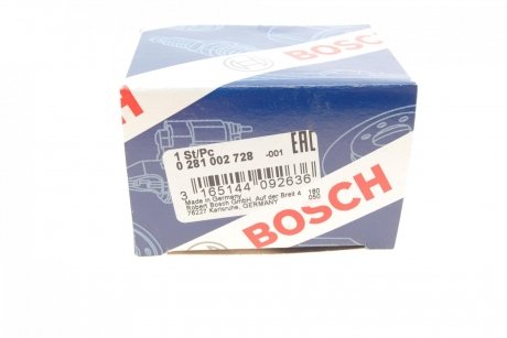 Датчик числа обертів BOSCH 0 281 002 728