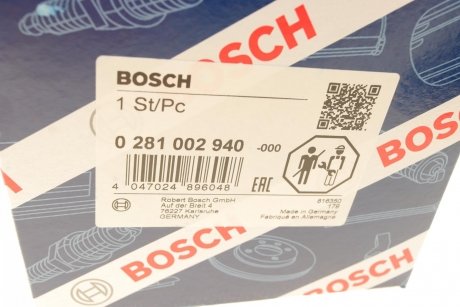 ВИТРАТОМІР ПОВІТРЯ BOSCH 0 281 002 940