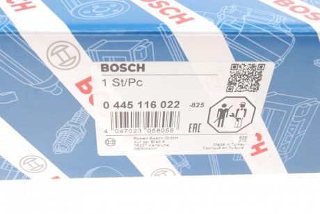 ФОРСУНКА BOSCH 0 445 116 022 (фото 1)