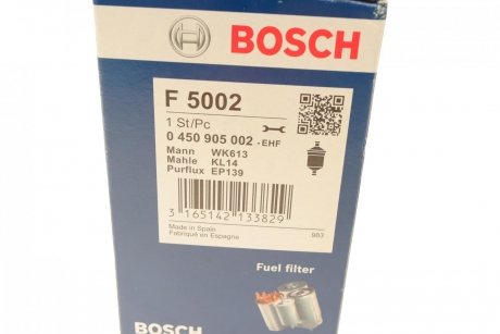Фильтр топливный BOSCH 0 450 905 002
