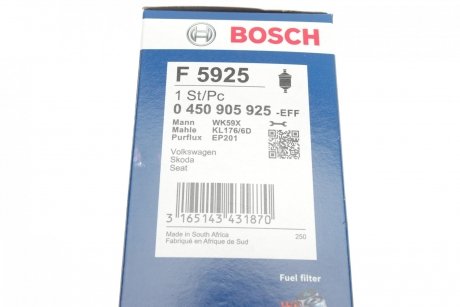 Фильтр топливный BOSCH 0 450 905 925