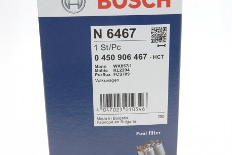 Фильтр топливный BOSCH 0 450 906 467 (фото 1)