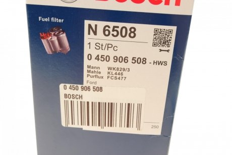 Фильтр топливный 1.8TDCI 90PS BOSCH 0 450 906 508