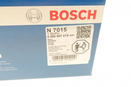 Фільтр паливний BOSCH 0 450 907 015