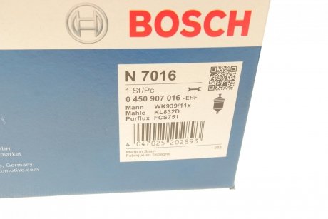 Фильтр топливный BOSCH 0 450 907 016