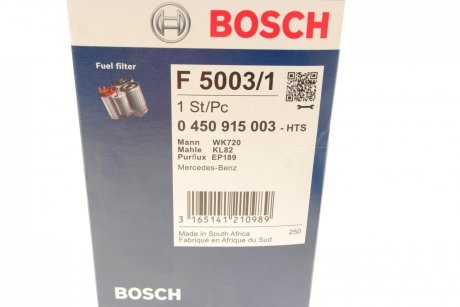 Фильтр топливный BOSCH 0 450 915 003