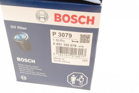 МАСТИЛЬНИЙ ФІЛЬТР W-V BOSCH 0 451 103 079