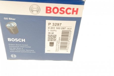 МАСТИЛЬНИЙ ФІЛЬТР BOSCH 0 451 103 297