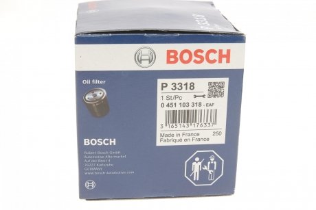 МАСТИЛЬНИЙ ФІЛЬТР BOSCH 0 451 103 318