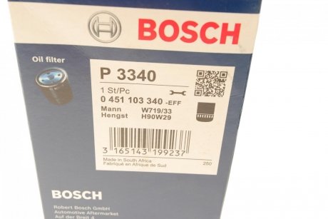 МАСТИЛЬНИЙ ФІЛЬТР BOSCH 0 451 103 340