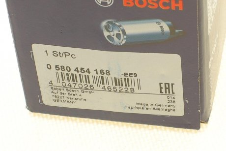 ЕЛЕКТРИЧНИЙ БЕНЗОНАСОС BOSCH 0 580 454 168 (фото 1)