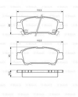 Гальмівні колодки дискові BOSCH 0986424762 (фото 1)