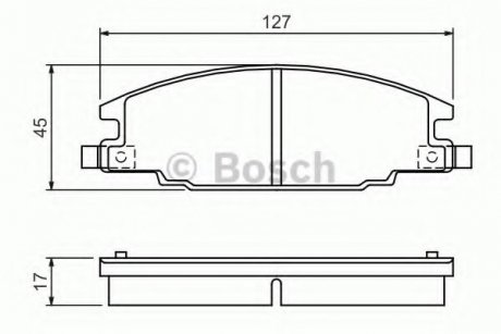 Колодки тормозные BOSCH 0986460960