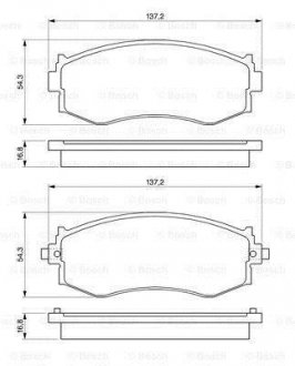 Гальмівні колодки дискові BOSCH 0 986 461 121 (фото 1)