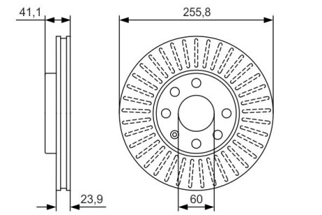 Диск тормозной BOSCH 0986479R76 (фото 1)