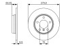 Гальмівний диск BMW E36/E46 316/328 \'\'R PR2 BOSCH 0986479S34 (фото 1)