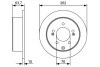 Диск гальмівний HYUNDAI/KIA K3/Soul/Yue Dong/i30/Elantra \'\'R \'\'1,6-2,0 \'\'08>> BOSCH 0986479W12 (фото 1)