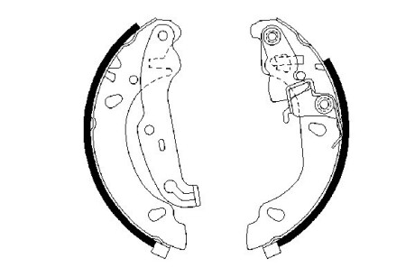 Колодки гальмівні барабанні BOSCH 0 986 487 624