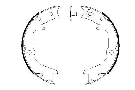 Гальмівні колодки барабанні BOSCH 0986487685 (фото 1)