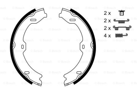 Колодки тормозные BOSCH 0986487725 (фото 1)