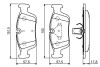 Комплект гальмівних колодок - дискові BOSCH 0986494015 (фото 2)