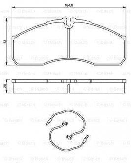 Гальмівні колодки дискові BOSCH 0 986 494 273 (фото 1)