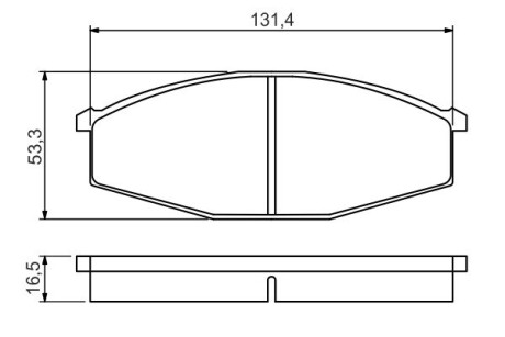 ГАЛЬМІВНІ КОЛОДКИ,ДИСКОВІ BOSCH 0 986 494 566