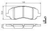 Комплект гальмівних колодок, дискове гальмо BOSCH 0986494575 (фото 7)