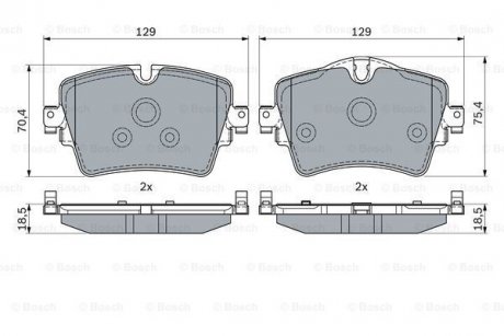 Гальмівні колодки дискові BOSCH 0 986 494 940