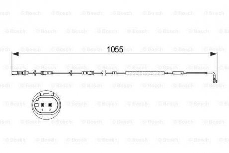 Датчик зношування гальм.колодок BMW 7 "08>> BOSCH 1 987 473 506