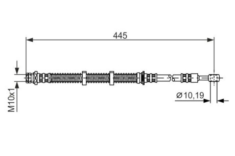 Шланг гальмівний BOSCH 1 987 476 354 (фото 1)