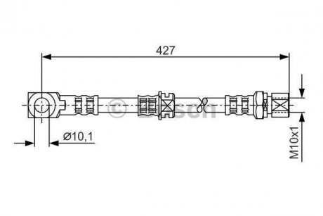 Шланг гальмівний BOSCH 1 987 476 690 (фото 1)