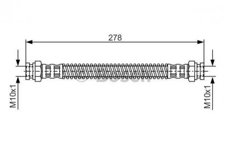 Шланг гальмівний BOSCH 1 987 476 850