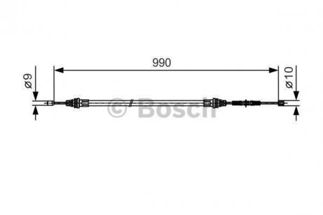 Гальмівний трос BOSCH 1987477751