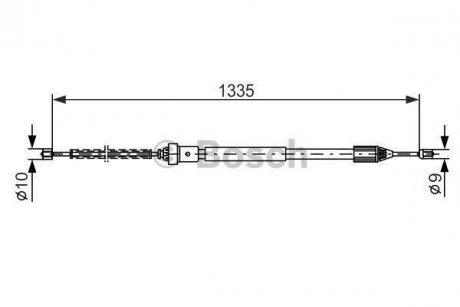 Трос ручного гальма BOSCH 1 987 477 783